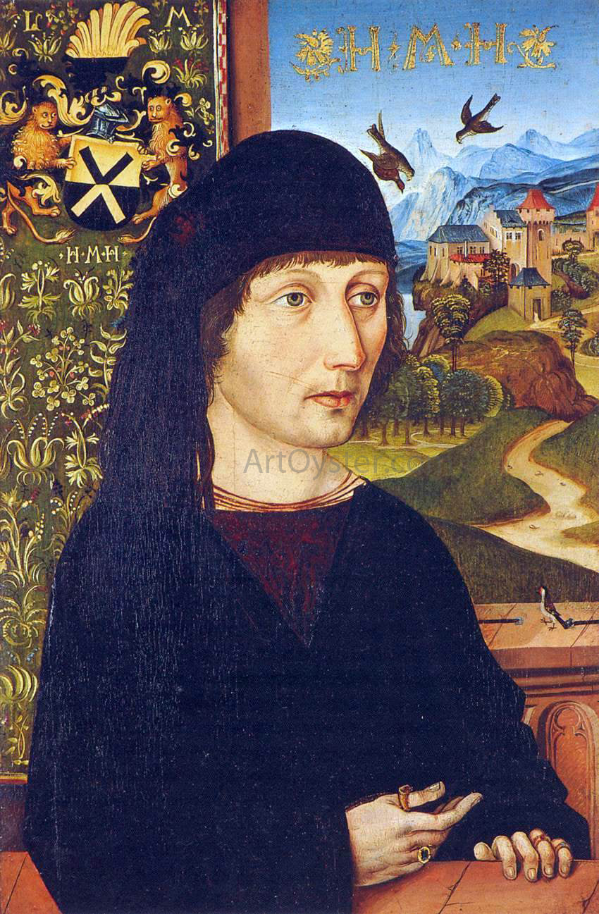 Michael Wolgemut Portrait of Levinus Memminger - Canvas Print