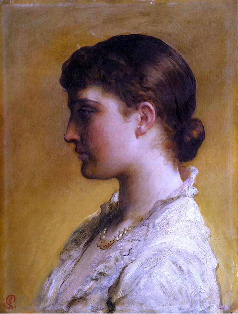 James Sant Portrait of Lillie Langtry - Canvas Print