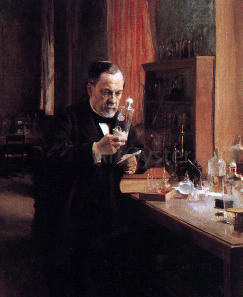 Albert Edelfelt Portrait of Louis Pasteur - Canvas Print