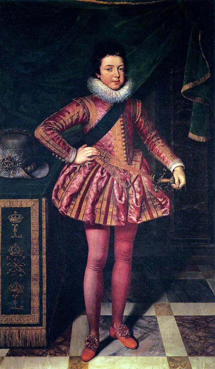 The Younger Frans Pourbus Portrait of Louis XIII of France at Age Ten - Canvas Print