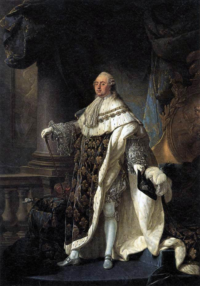 Antoine-Francois Callet Portrait of Louis XVI - Canvas Print