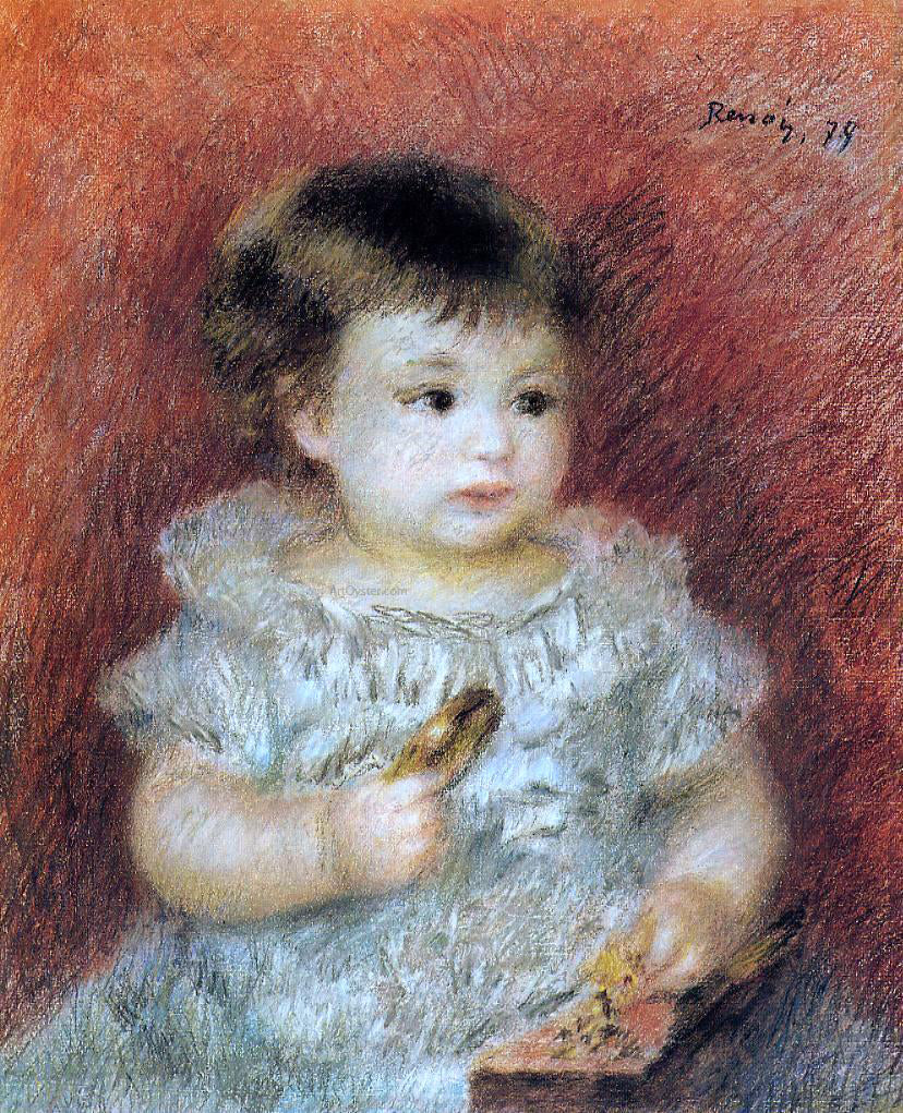 Pierre Auguste Renoir Portrait of Lucien Daudet - Canvas Print