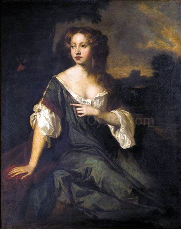 Sir Peter Lely Portrait of Lucy Brydges - Canvas Print