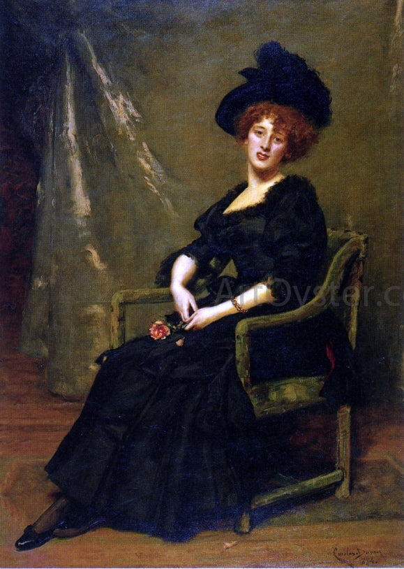 Emile Carolus-Duran Portrait of Lucy Lee Robbins - Canvas Print