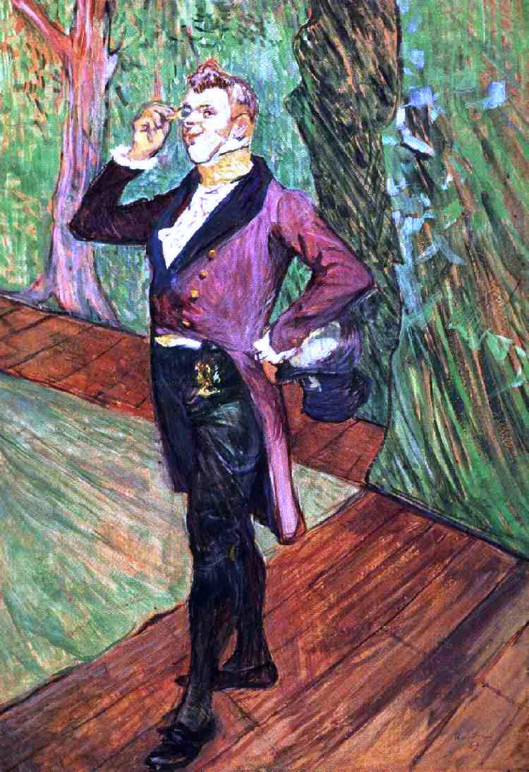 Henri De Toulouse-Lautrec Portrait of M. Samary - Canvas Print