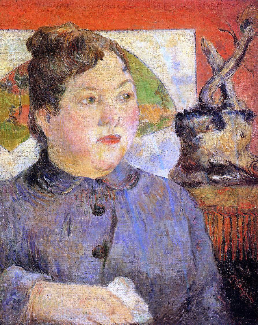Paul Gauguin Portrait of Madame Alexander Kholer - Canvas Print
