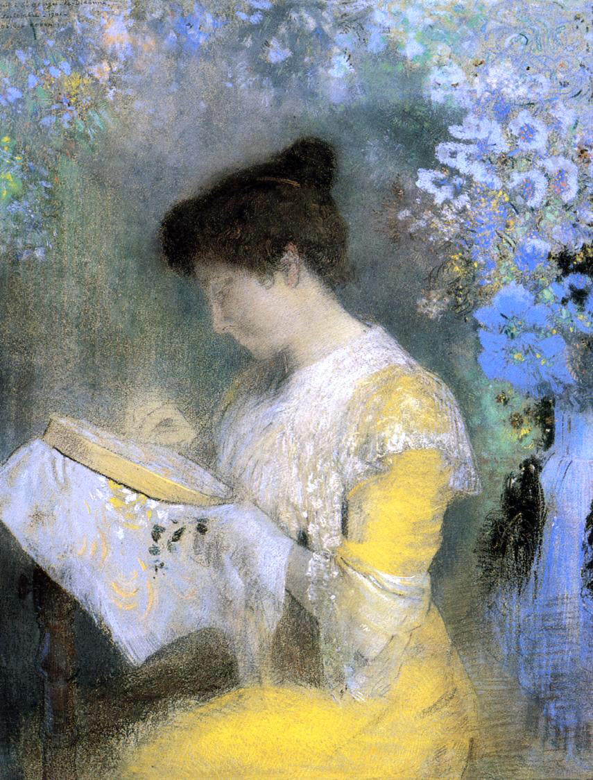 Odilon Redon Portrait of Madame Arthur Fontaine - Canvas Print