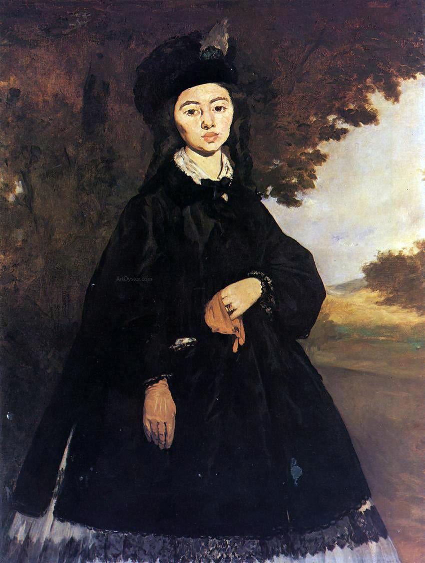 Edouard Manet Portrait of Madame Brunet - Canvas Print