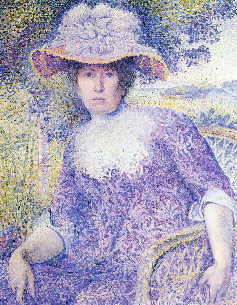 Henri Edmond Cross Portrait of Madame Cross - Canvas Print