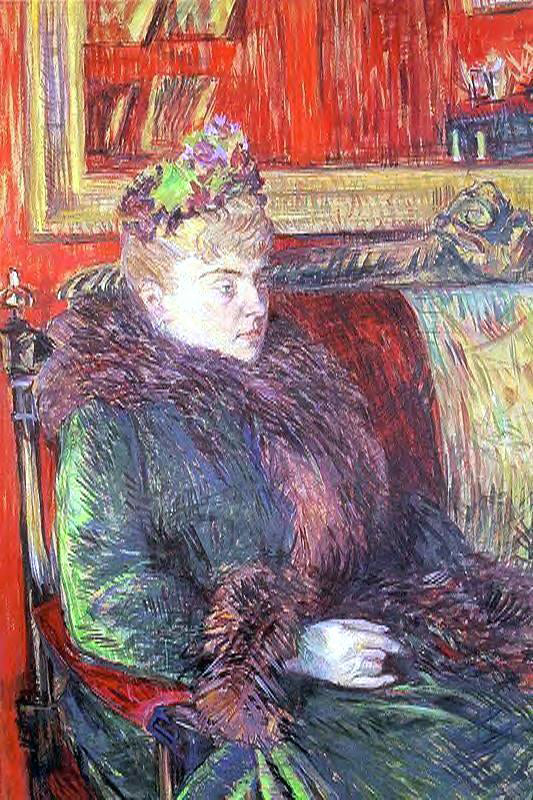Henri De Toulouse-Lautrec Portrait of Madame de Gortzikolff - Canvas Print