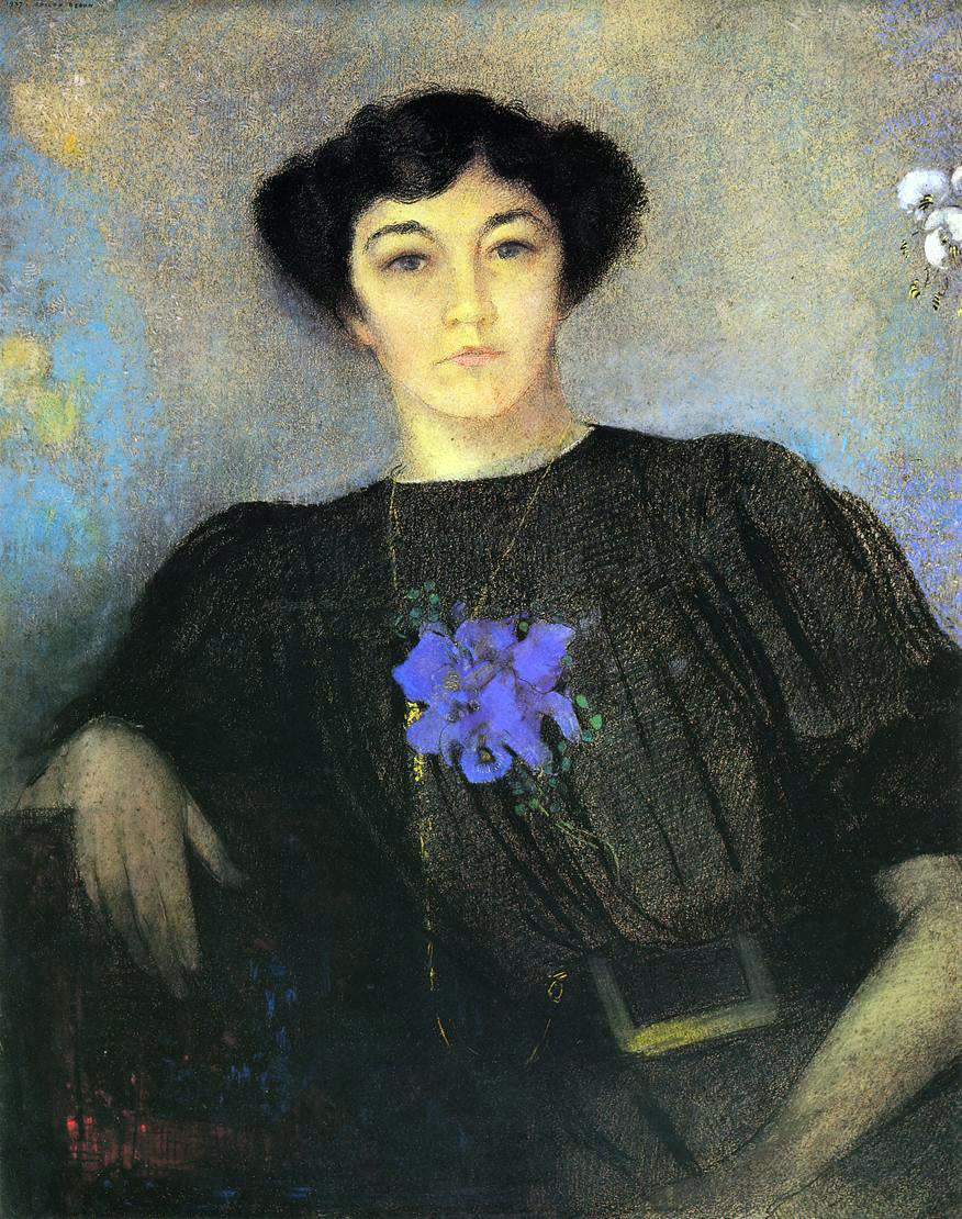 Odilon Redon Portrait of Madame Gustave Fayet - Canvas Print
