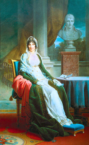 Baron Francois Gerard Portrait of Madame Mere - Canvas Print