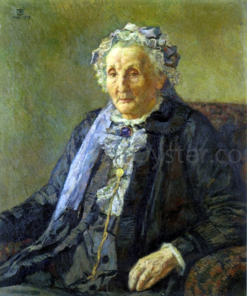 Theo Van Rysselberghe Portrait of Madame Monnon - Canvas Print