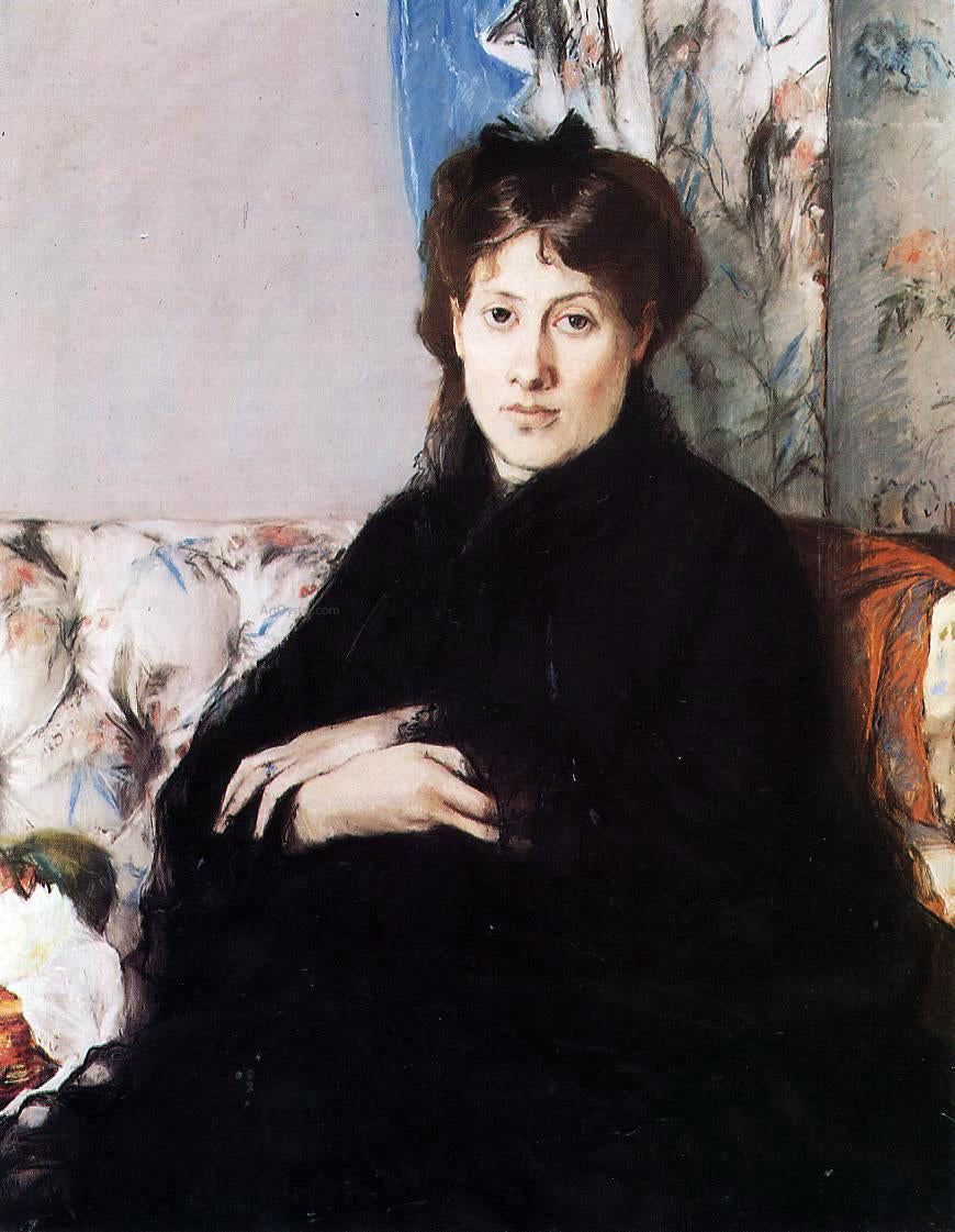 Berthe Morisot Portrait of Madame Pontillon - Canvas Print
