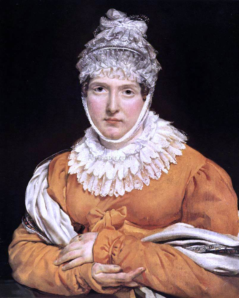 Antoine-Jean Gros Portrait of Madame Recamier - Canvas Print