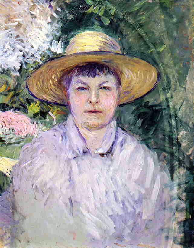 Gustave Caillebotte Portrait of Madame Renoir - Canvas Print