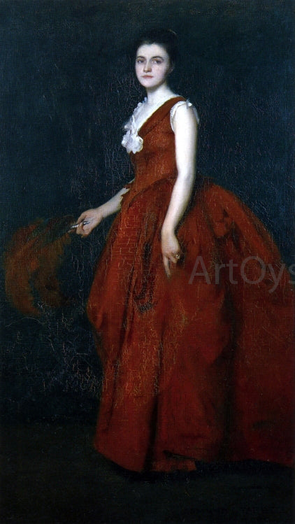 Edmund Tarbell Portrait of Madame Tarbell - Canvas Print