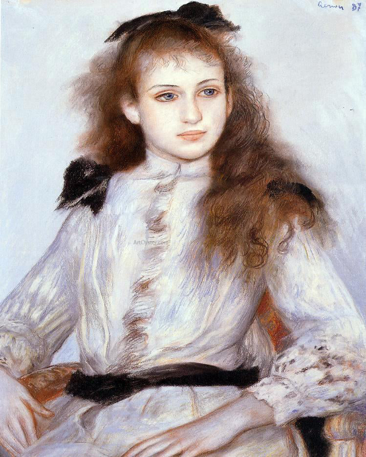 Pierre Auguste Renoir Portrait of Madeleine Adam - Canvas Print