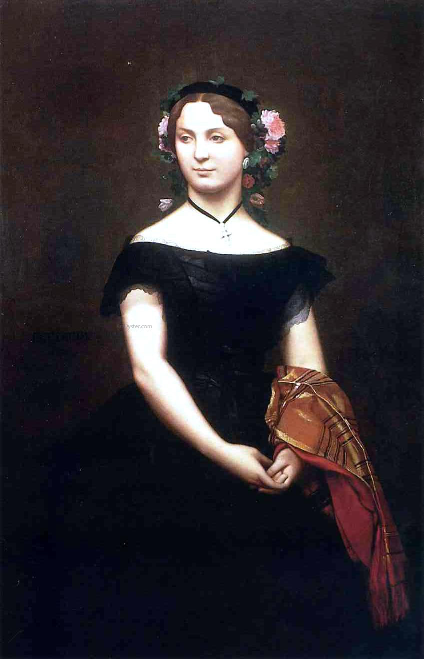 Jean-Leon Gerome Portrait of Mademoiselle Durand - Canvas Print
