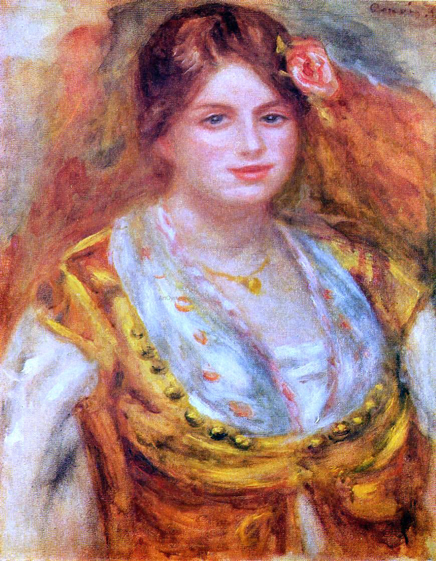Pierre Auguste Renoir Portrait of Mademoiselle Francois - Canvas Print