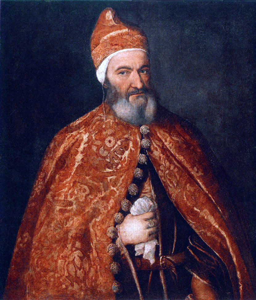 Titian Portrait of Marcantonio Trevisani - Canvas Print