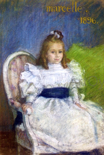Henri Lebasque Portrait of Marcelle Mezieres, Nine Years Old - Canvas Print