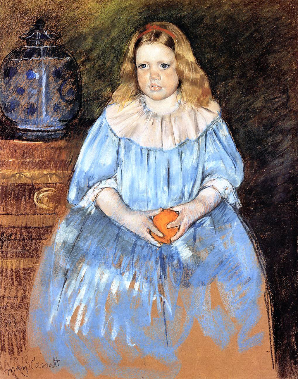 Mary Cassatt Portrait of Margaret Milligan Sloan (no.2) - Canvas Print
