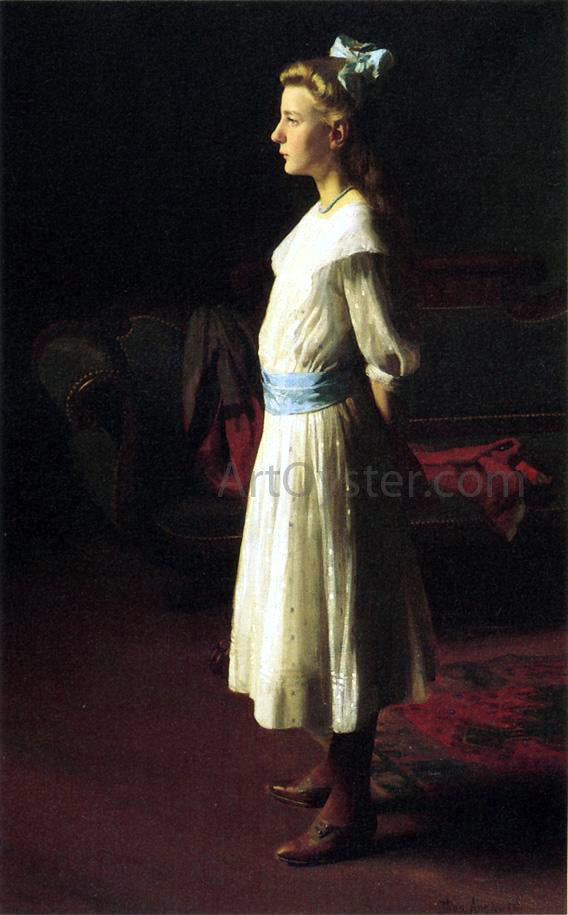 Thomas Pollock Anschutz Portrait of Margaret Perot - Canvas Print
