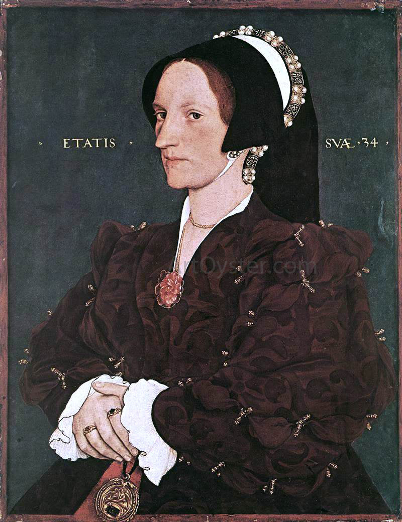 The Younger Hans Holbein Portrait of Margaret Wyatt, Lady Lee - Canvas Print