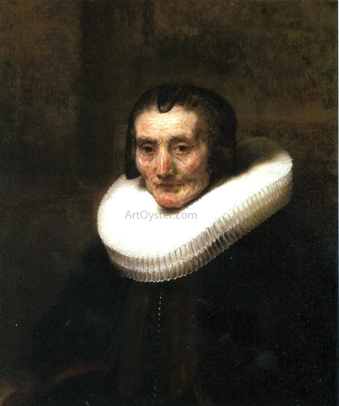 Rembrandt Van Rijn Portrait of Margeretha de Geer - Canvas Print
