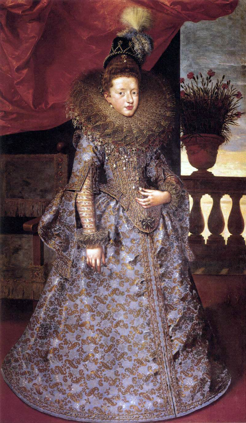 The Younger Frans Pourbus Portrait of Margherita Gonzaga - Canvas Print