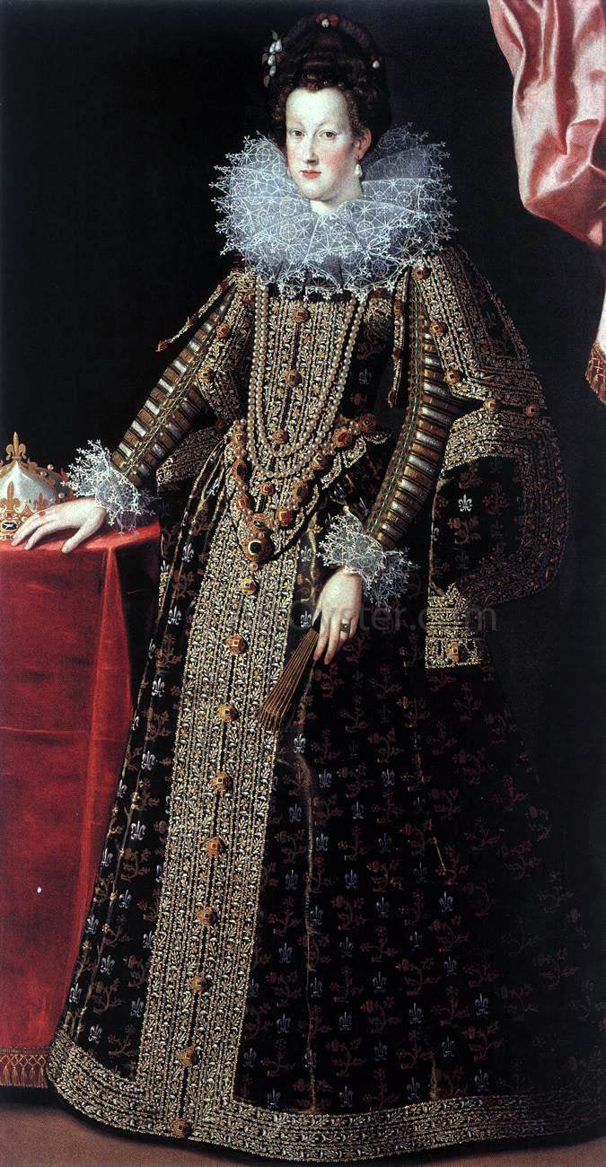 Santi Di Tito Portrait of Maria de' Medici - Canvas Print
