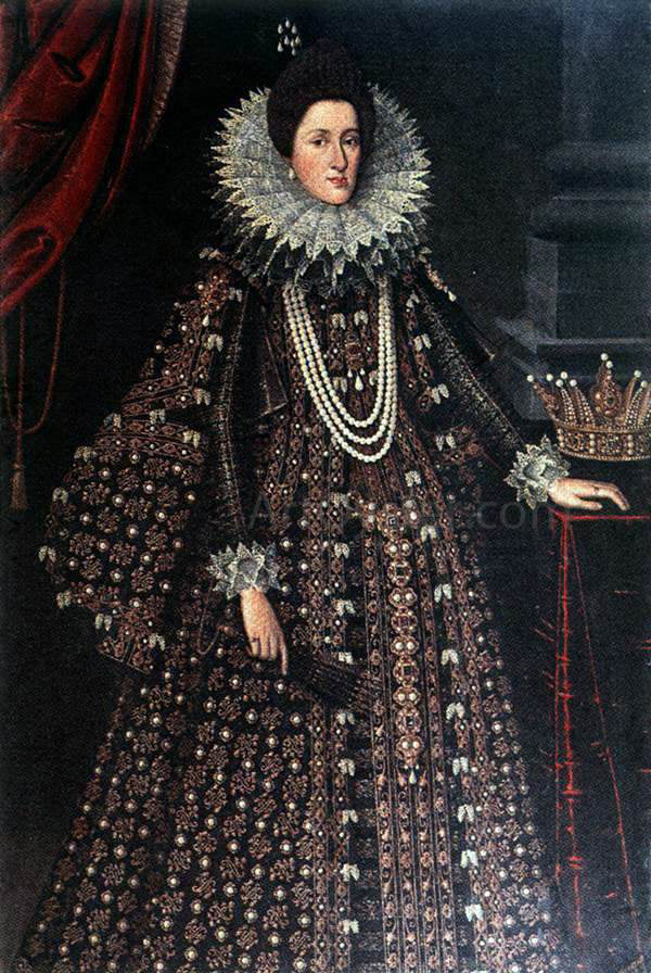Tiberio Di Tito Portrait of Maria Maddalena of Austria - Canvas Print