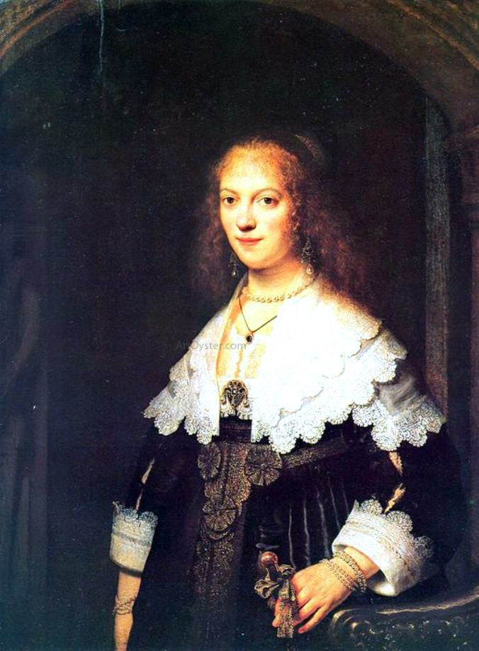 Rembrandt Van Rijn Portrait of Maria Tripp - Canvas Print