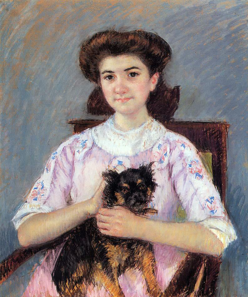 Mary Cassatt Portrait of Marie-Louise Durand-Ruel - Canvas Print