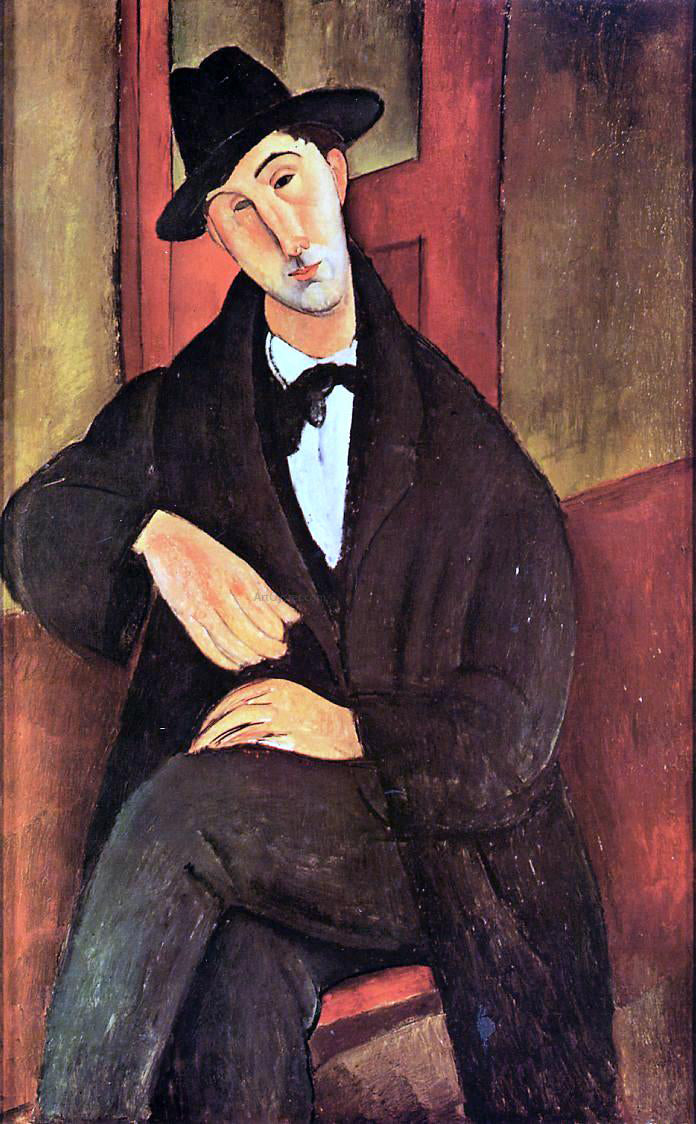 Amedeo Modigliani Portrait of Mario Varvogli - Canvas Print