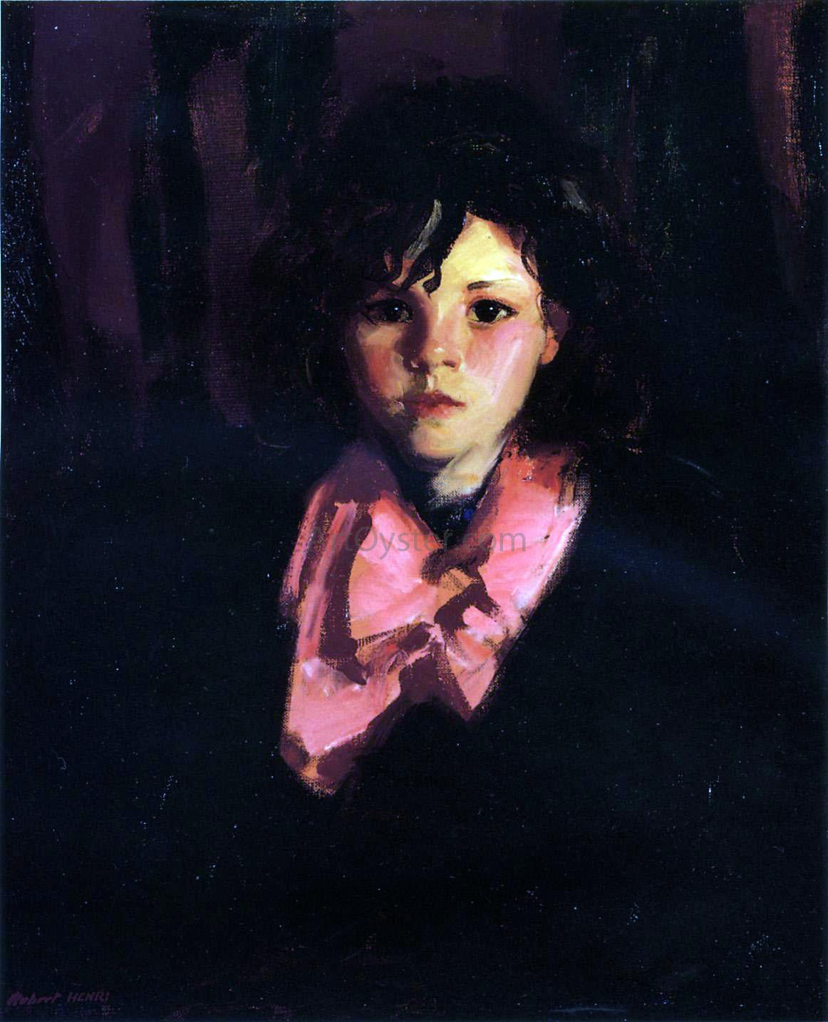 Robert Henri Portrait of Mary Ann - Canvas Print