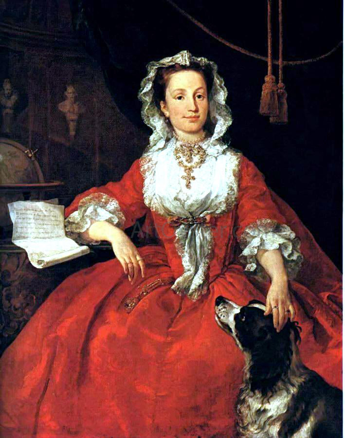 William Hogarth Portrait of Mary Edwards - Canvas Print