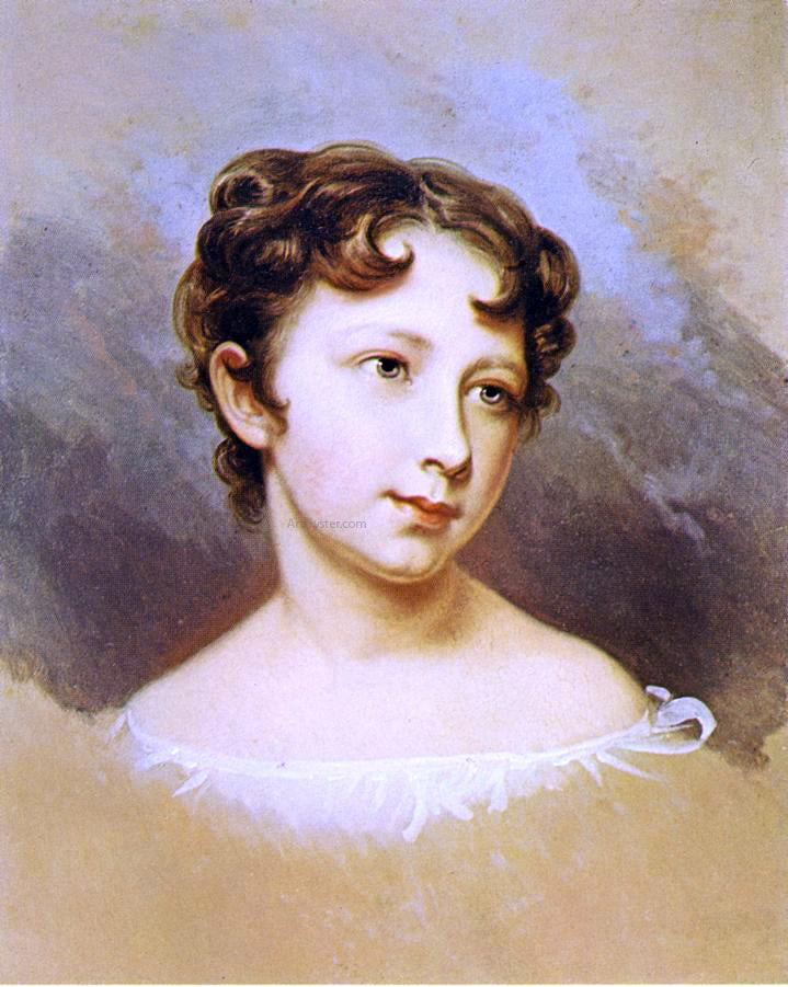 Rembrandt Peale Portrait of Mary Jane Peale - Canvas Print