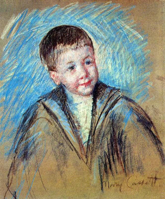 Mary Cassatt Portrait of Master St. Pierre (study) - Canvas Print