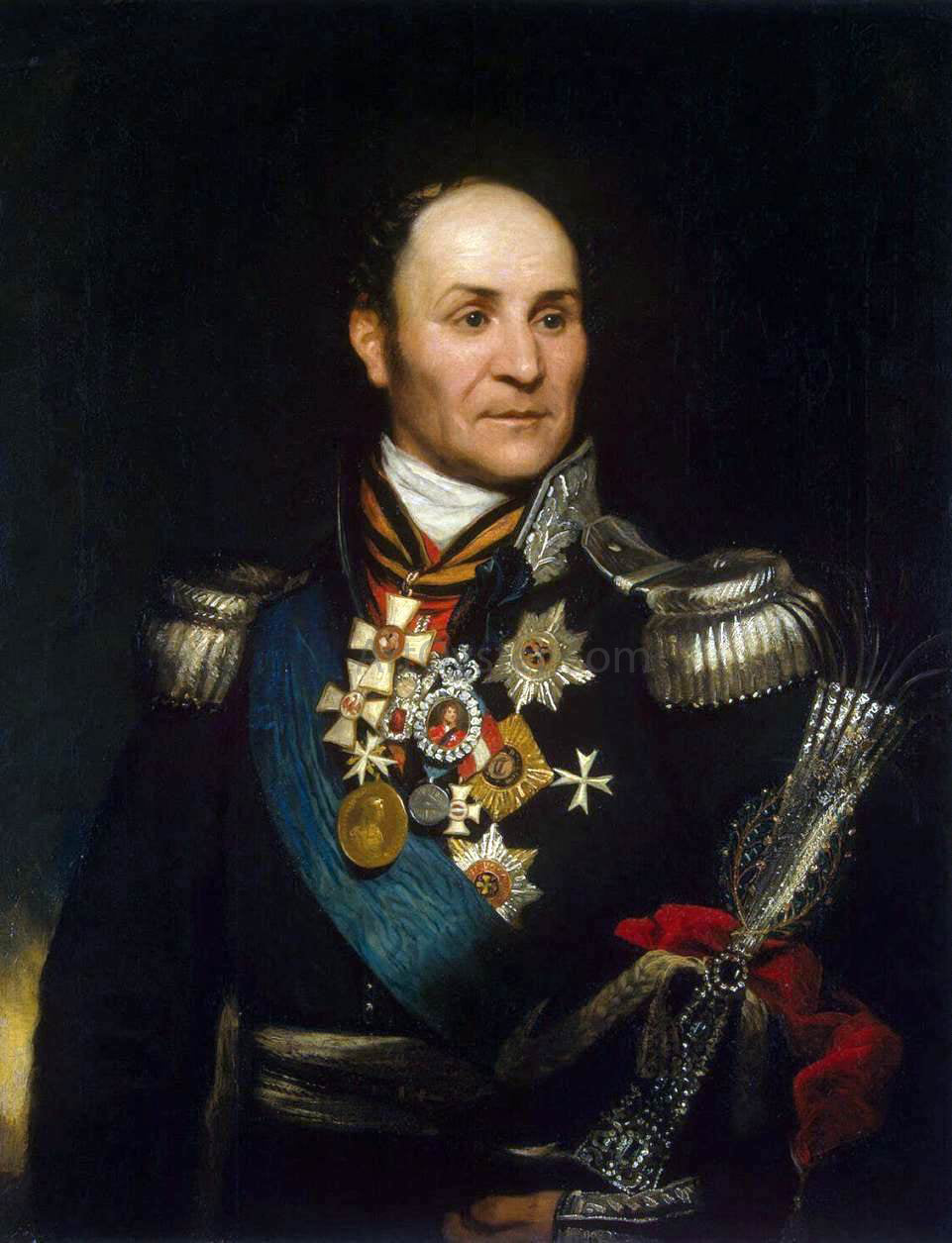 Thomas Phillips Portrait of Matvei Platov - Canvas Print