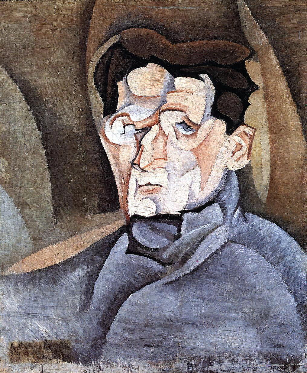 Juan Gris Portrait of Maurice Raynal - Canvas Print