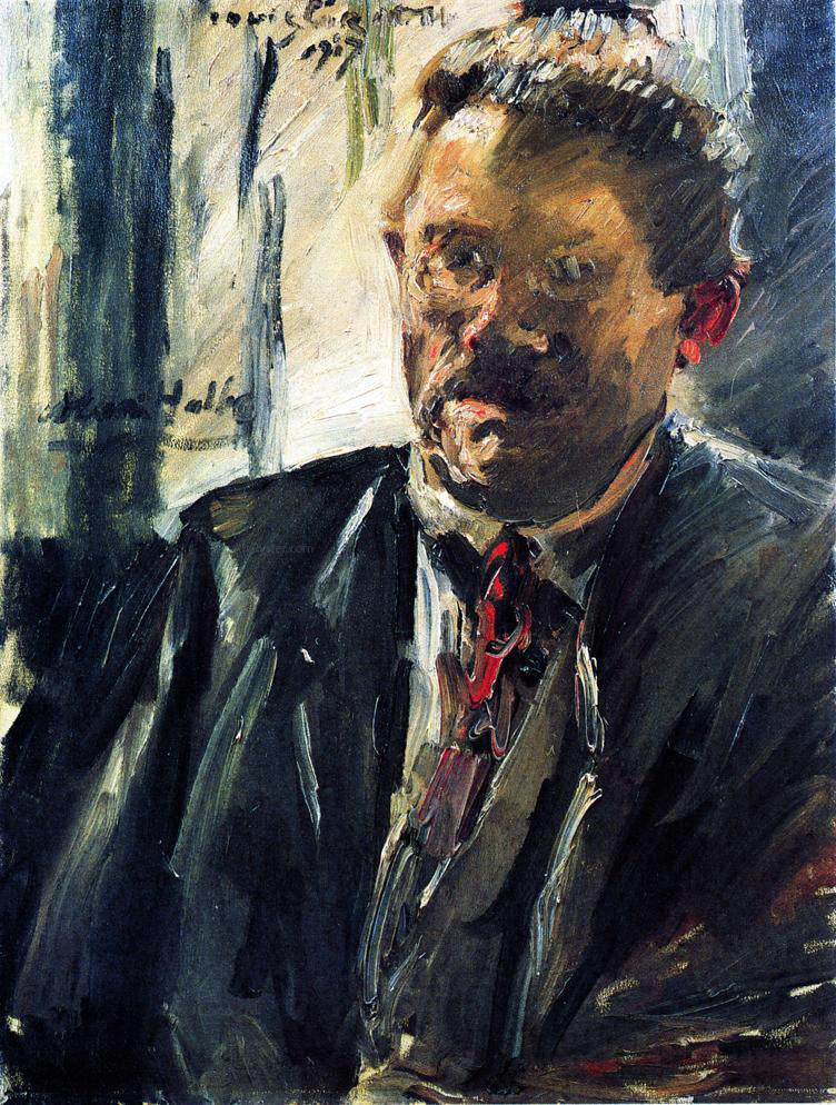 Lovis Corinth Portrait of Max Halbe - Canvas Print