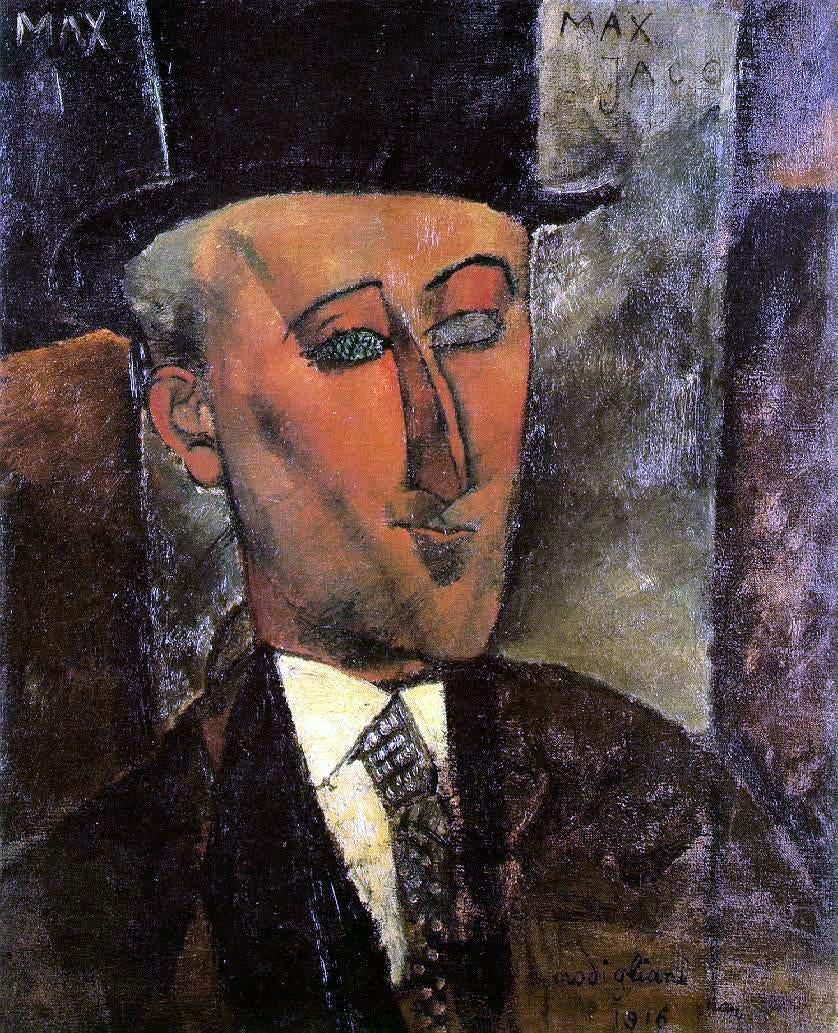 Amedeo Modigliani Portrait of Max Jacob - Canvas Print