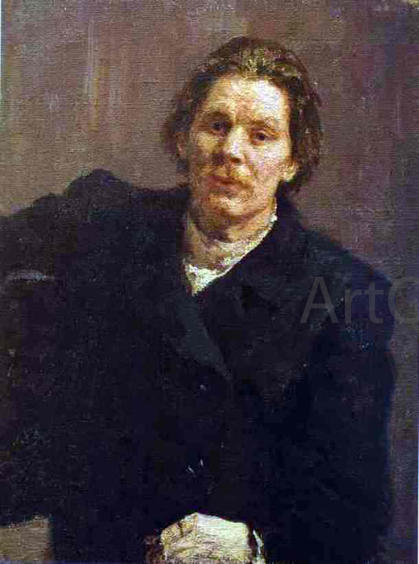 Ilia Efimovich Repin Portrait of Maxim Gorky - Canvas Print