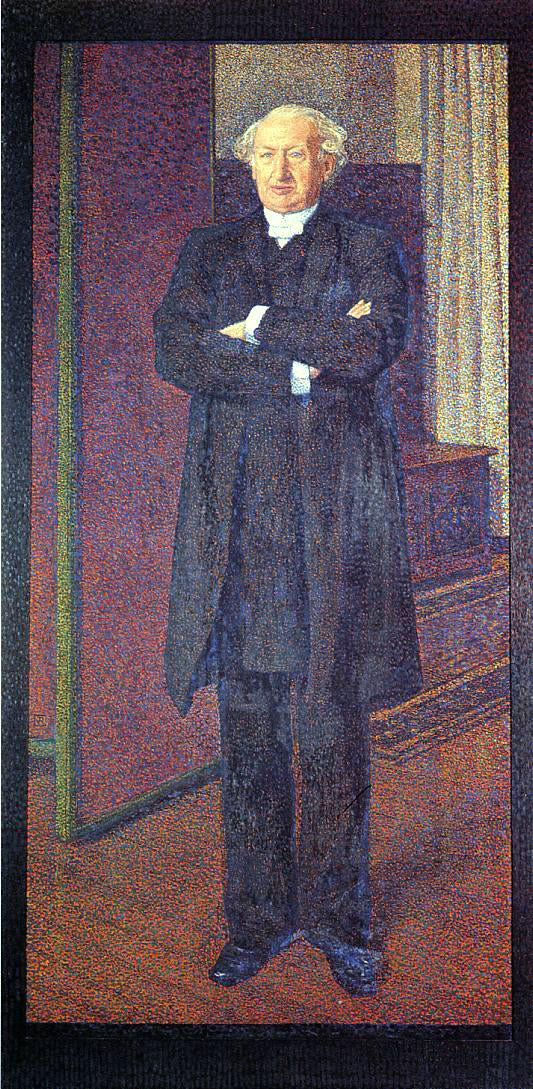 Theo Van Rysselberghe Portrait of Michel van Mos - Canvas Print