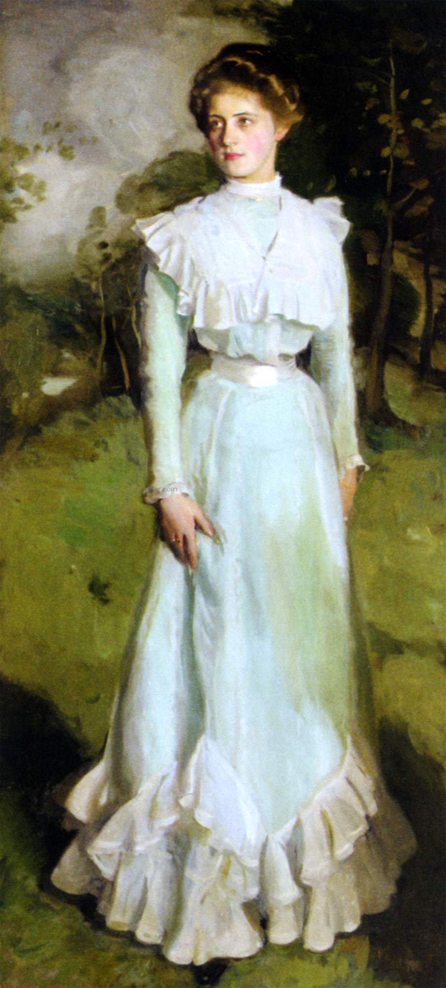 Harrington Mann Portrait of Miss Isabella Nairn - Canvas Print