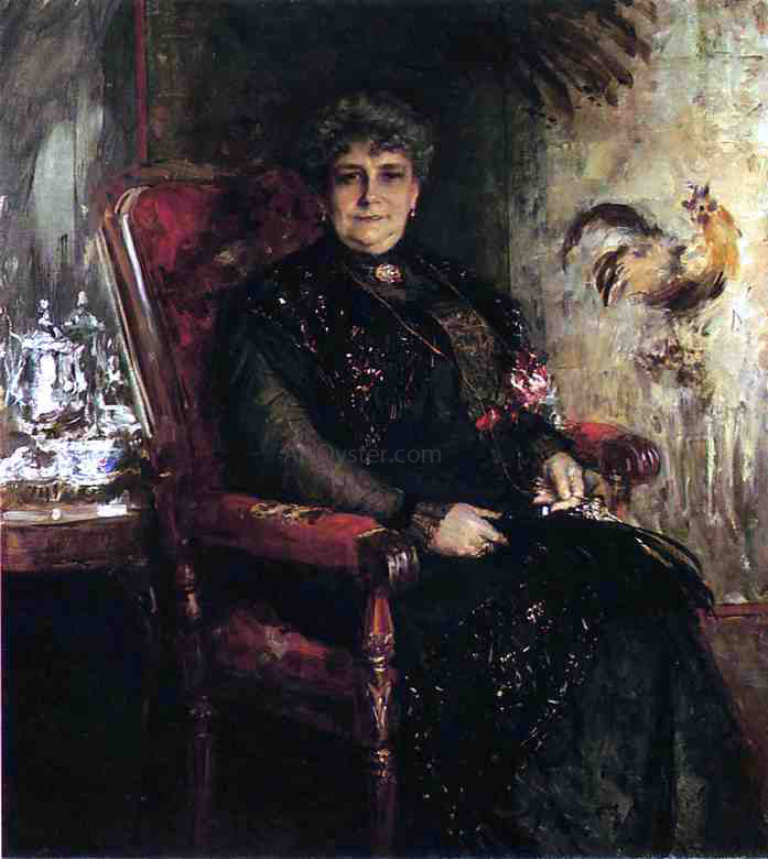 William Merritt Chase Portrait of Mme. E. H. Bensel - Canvas Print