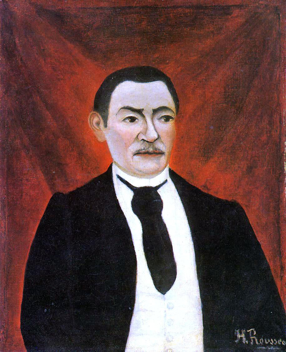 Henri Rousseau Portrait of Monsieur S - Canvas Print