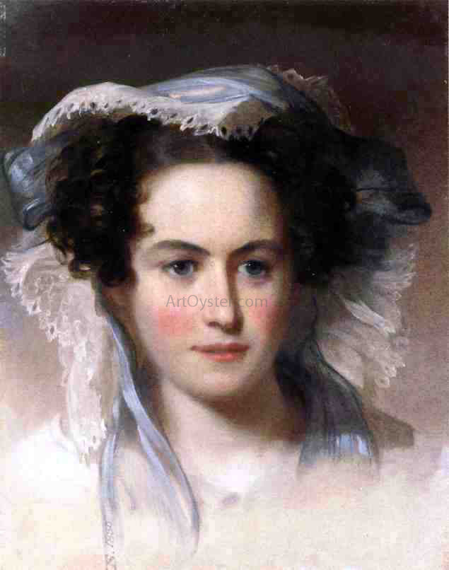 Thomas Sully Portrait of Mrs. C. Ford - Canvas Print